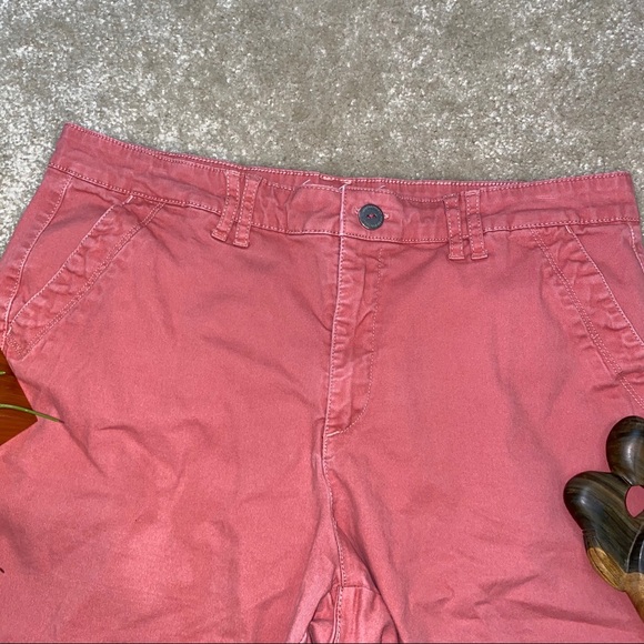 GLORIA VANDERBILT Salmon Shorts size 14 - Picture 3 of 8